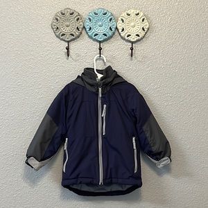 Like New Children’s Place 2 Piece Winter Coat Set - Boys 4T (grey and navy blue)